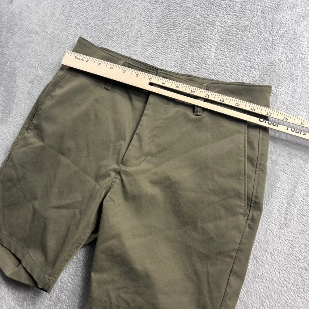 Proof Nomad Shorts Mens 29 Olive Green Technical Stretch Performance‎ Travel 7in